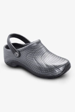 Anywear Unisex Zone Black/Silver Nursing Clogs -Cherokee Shop ZONEBSPN 3 HV